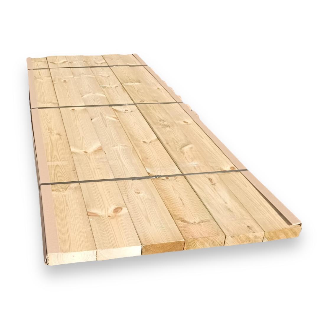 Pack de 6 tablones (viga) madera de pino tratado