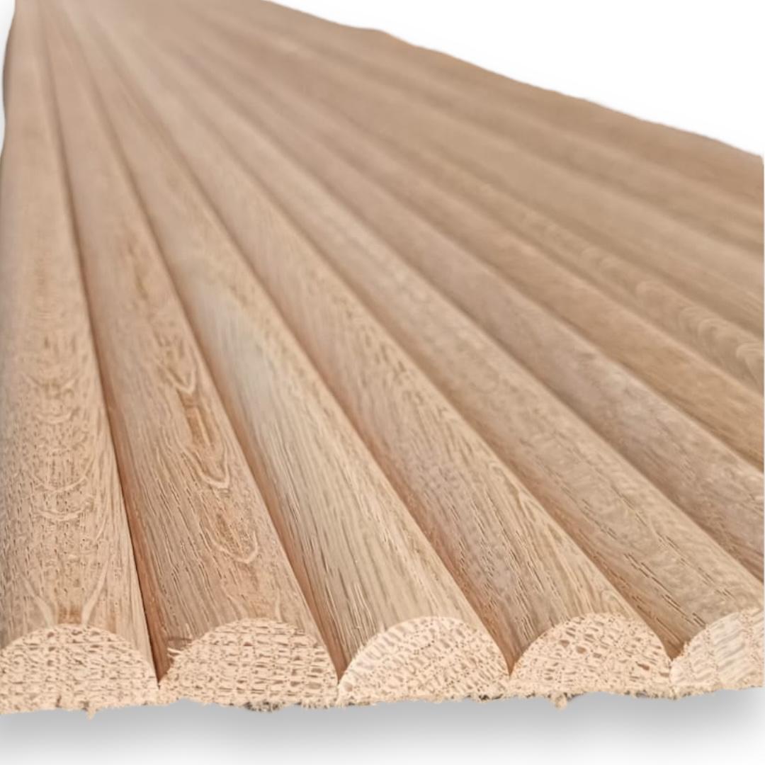 Revestimiento de Pared de Palilleria flexible efecto 3d en Madera Natural de Roble 300X2400 mm MD-01 (0,72 m2/caja)