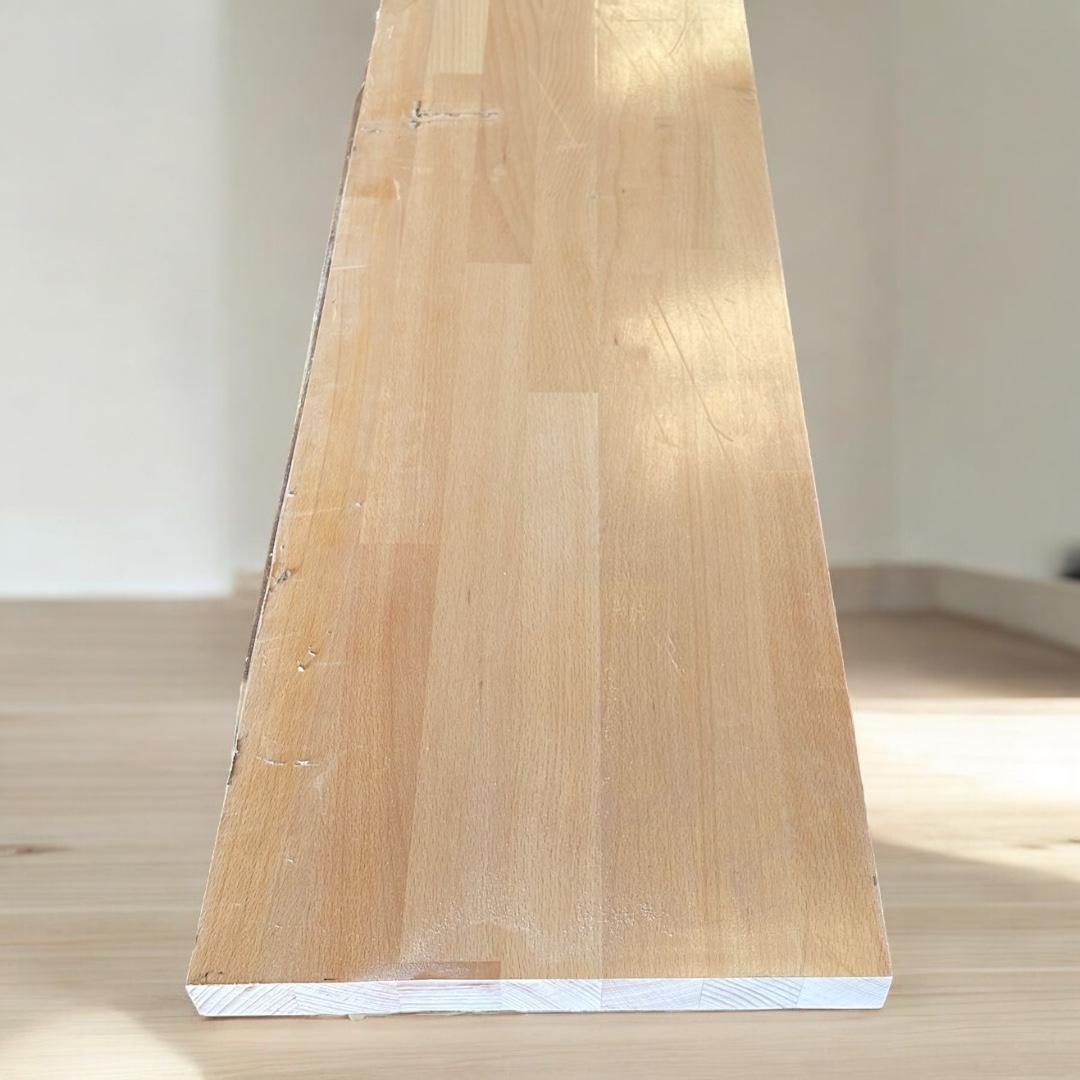Peldaño de escalera en madera de haya vaporizada 40x300x1000 mm