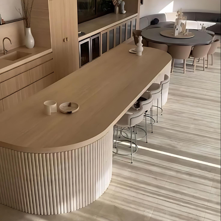 Revestimiento de Pared de Palilleria flexible efecto 3d en Madera Natural de Roble 300X2400 mm MD-01 (0,72 m2/caja)