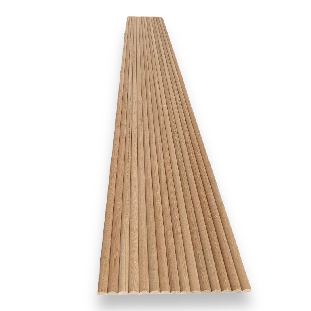 Revestimiento de Pared de Palilleria flexible efecto 3d en Madera Natural de Roble 300X2400 mm MD-01 (0,72 m2/caja)