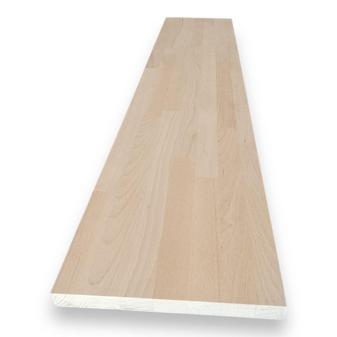 Peldaño de escalera en madera de haya vaporizada 40x300x1000 mm
