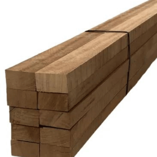 Pack 20 lamas en madera de iroko tropical 30x50x1550 mm