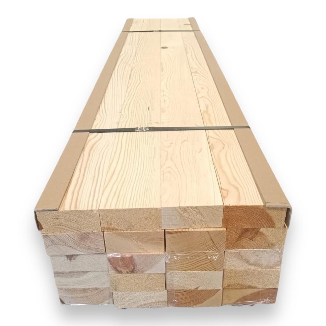 Pack 10 listones de pino silvestre cepillado 45x95x2100 mm