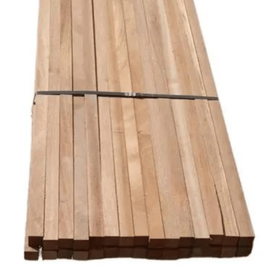 Pack 20 lamas en madera de iroko tropical 30x50x1550 mm