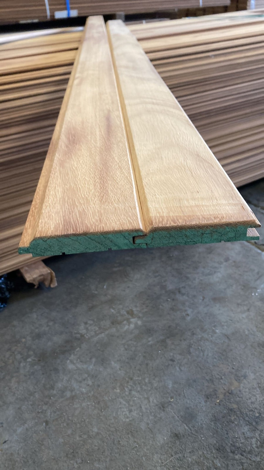 Pack of 5 natural tongue-and-groove pine wood cladding slats 1.6 x 9.5 x 200 cm (0.95 m2)
