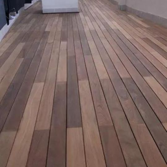 Pack de 10 lamas de madera tropical en Ipe