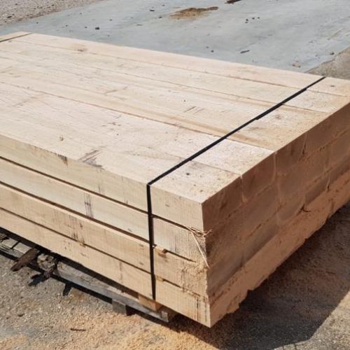 Pack 2 Traviesas de madera de roble natural