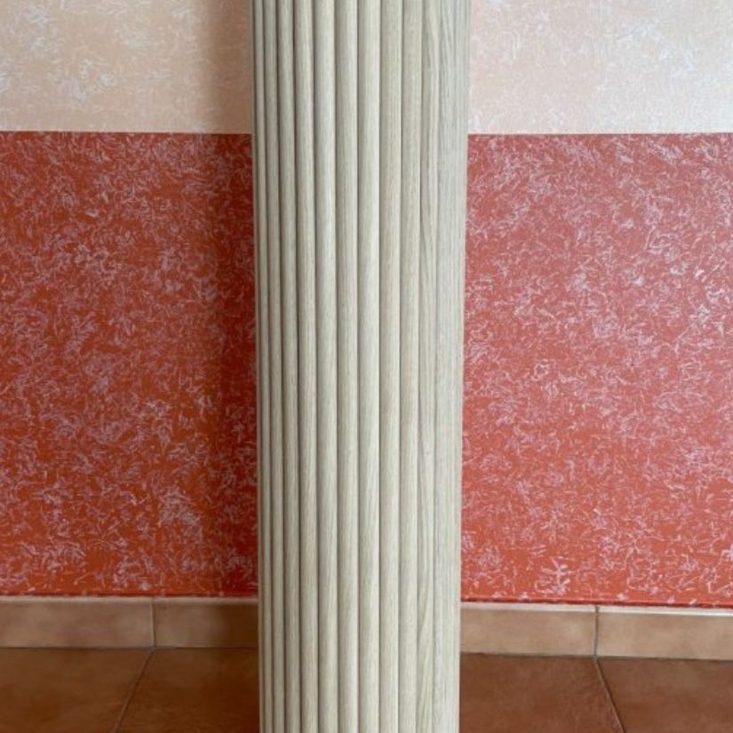 Flexible 3D effect MDF Water-resistant slatted wall cladding 600X2400 MM (1.44 m2/box)