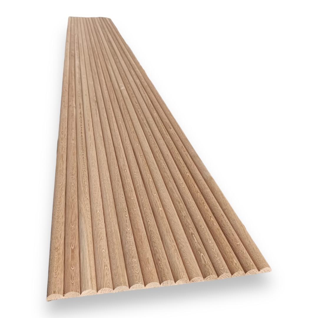 Revestimiento de Pared de Palilleria flexible efecto 3d en Madera Natural de Roble 300X2400 mm MD-01 (0,72 m2/caja)