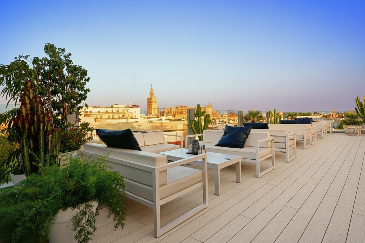 Tarima composite exterior WPC de doble cara – Deck Urban