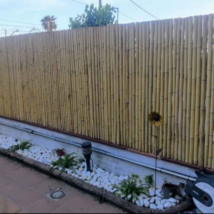 Rollos para Vallas de Cañas de Bambú Natural