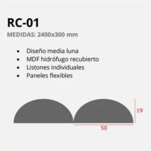 Revestimiento de Pared de Palilleria flexible efecto 3d MDF Hidrófugo laminado en Madera de Roble