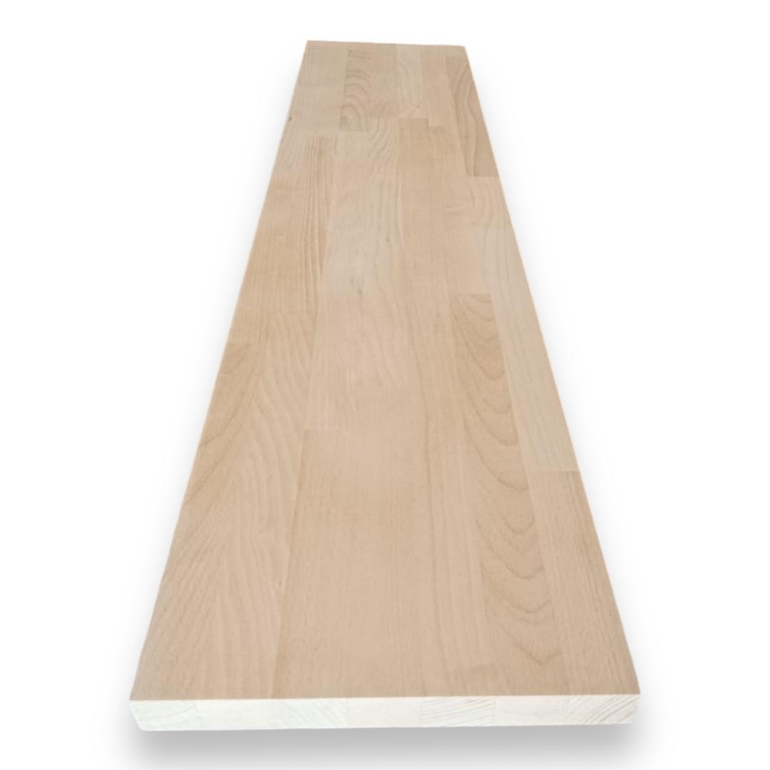 Peldaño de escalera en madera de haya vaporizada 40x300x1000 mm