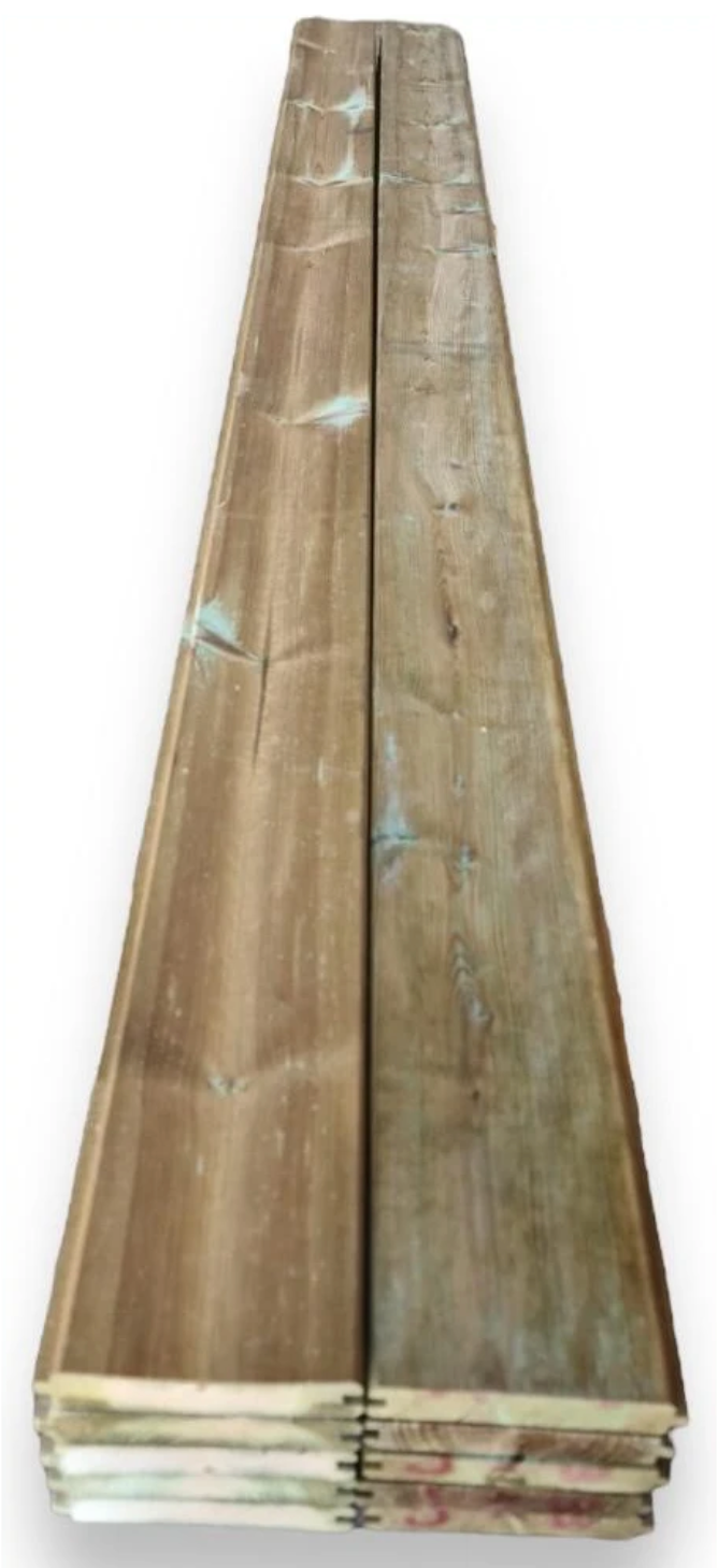 Revestimiento Madera Flandes Machihembrado – Pack 10 Uds (20x146x2400 mm)