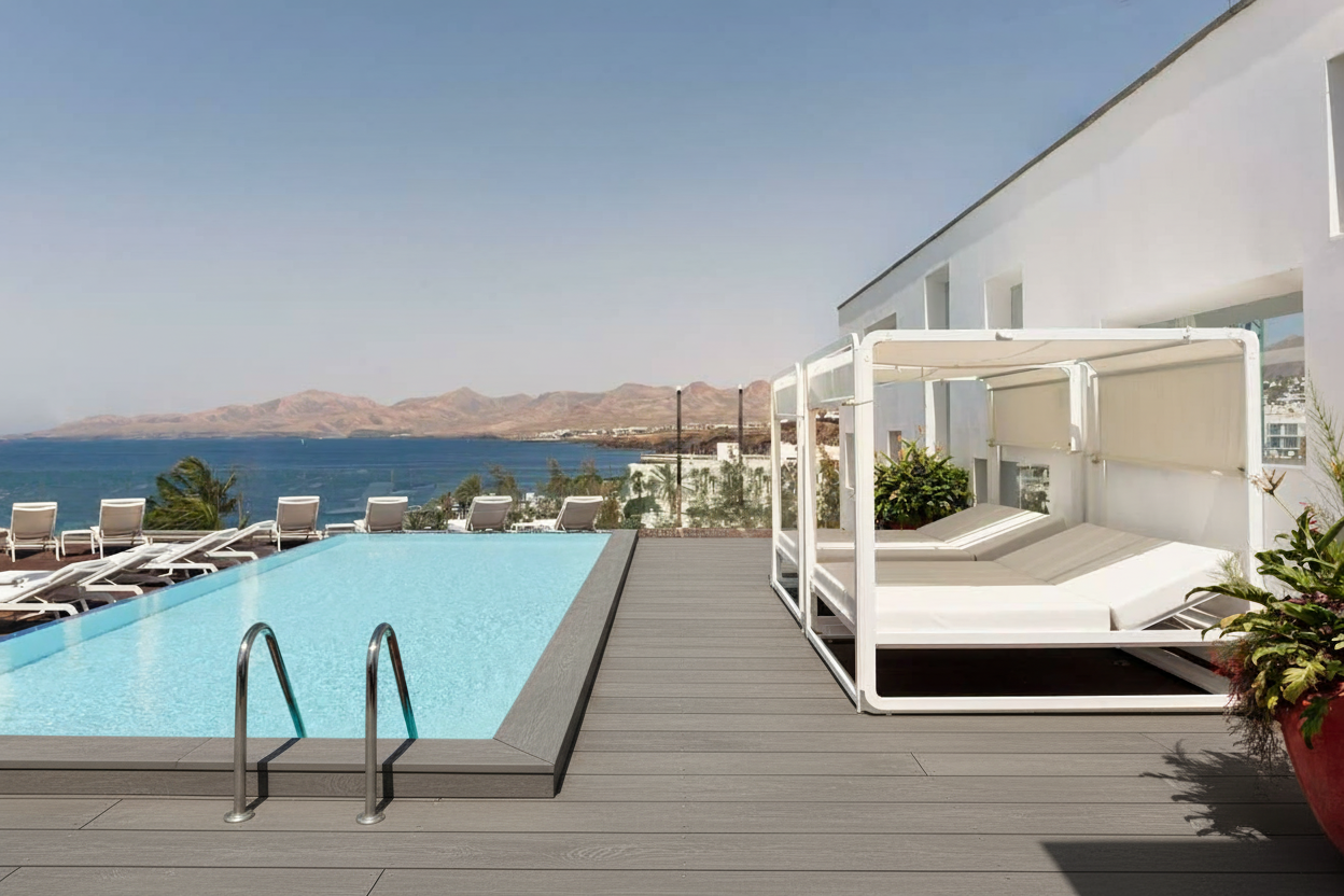 Tarima composite exterior WPC de doble cara – Deck Urban