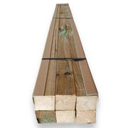 Pack 6 postes de madera de pino para exterior tratado