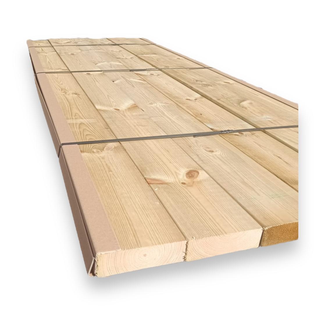 Pack de 6 tablones (viga) madera de pino tratado